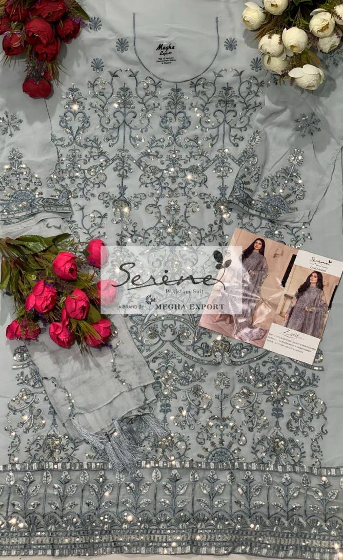 Serene Zarif 2 Heavy Festive Wear Georgette Embroidery Pakistani Salwar Kameez